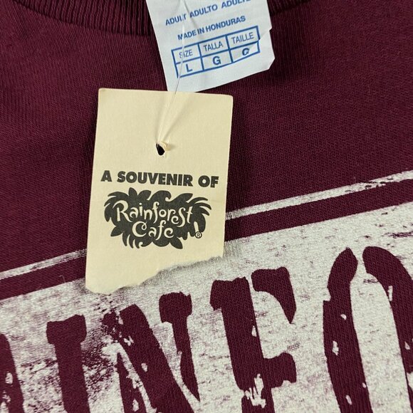 NWT Vintage Rainforest Cafe Long Sleeve T Shirt Adult Large - Picture 4 of 8